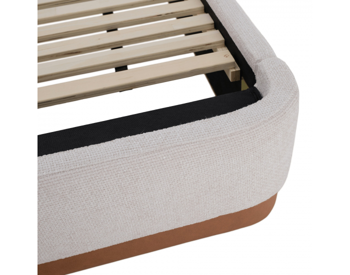 Manželská posteľ s roštom Selina 160 - biela