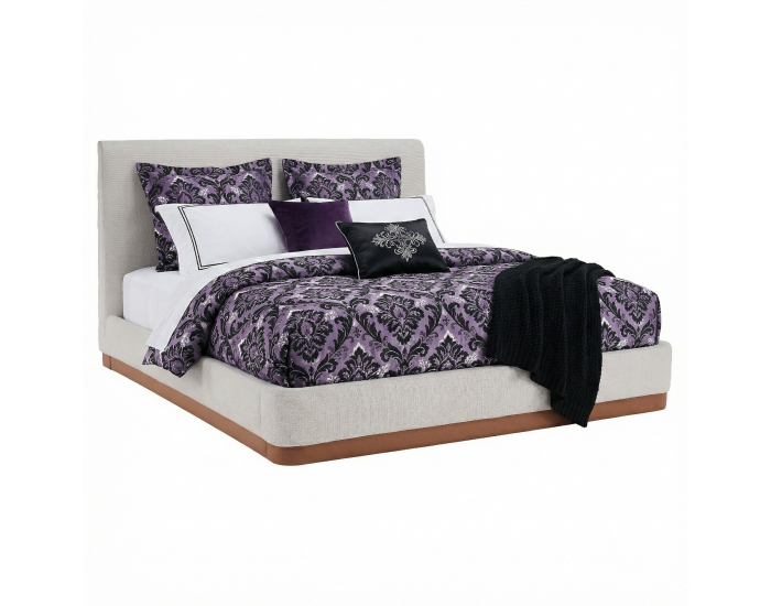 Manželská posteľ s roštom Selina 180 - biela