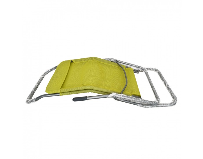 Záhradné lehátko Selno - sivá / zelená