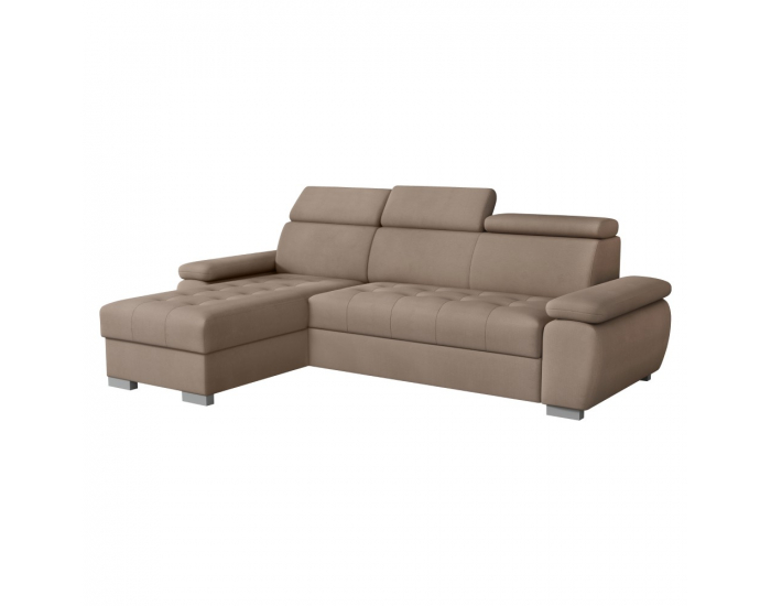 Rohová sedačka s rozkladom a úložným priestorom Semi Roh L - sivobéžová (taupe)