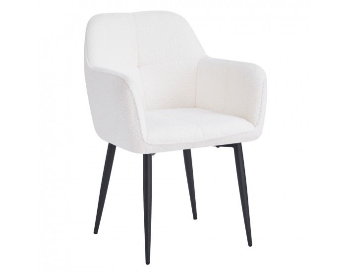 Jedálenské kreslo Sener - biela / čierna