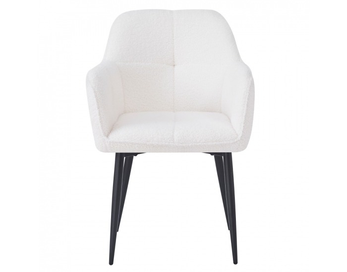 Jedálenské kreslo Sener - biela / čierna