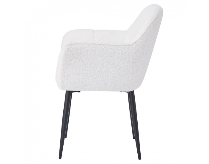 Jedálenské kreslo Sener - biela / čierna