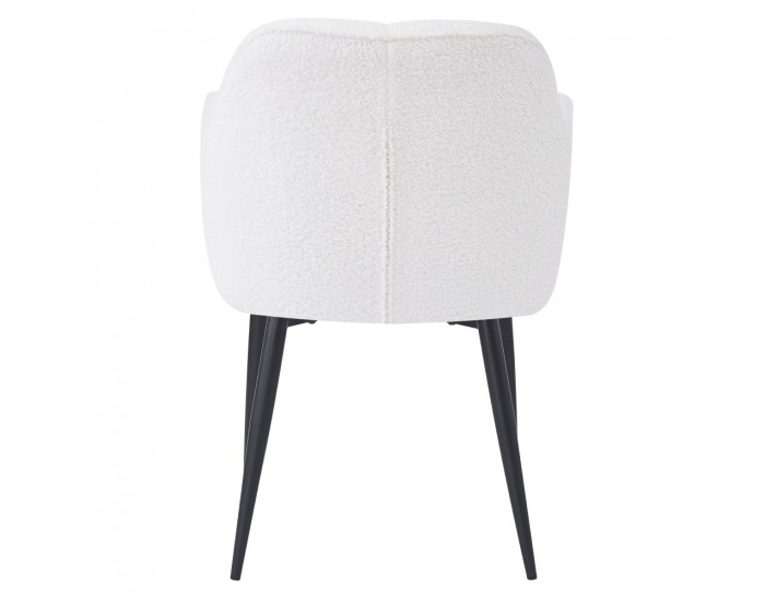 Jedálenské kreslo Sener - biela / čierna
