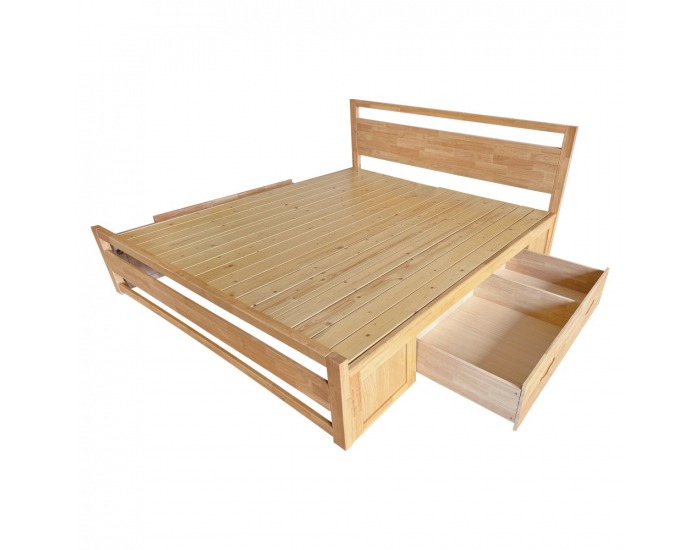 Manželská posteľ Sheila 160x200 cm - prírodná