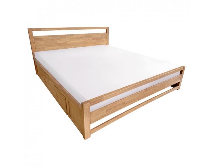 Manželská posteľ Sheila 180x200 cm - prírodná