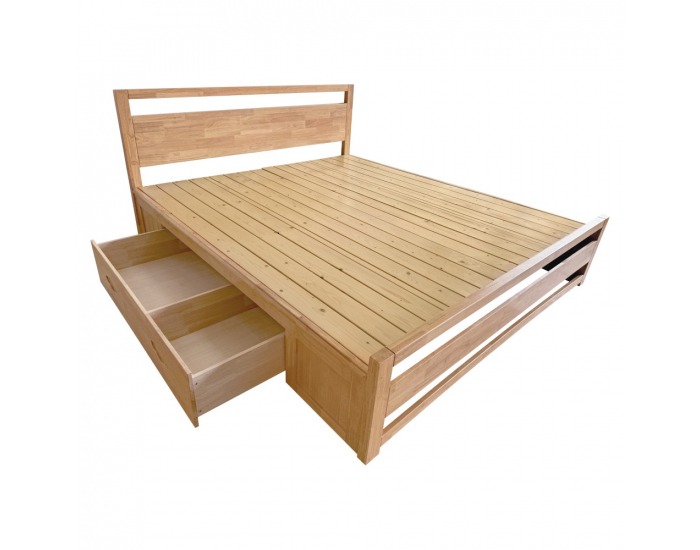 Manželská posteľ Sheila 180x200 cm - prírodná