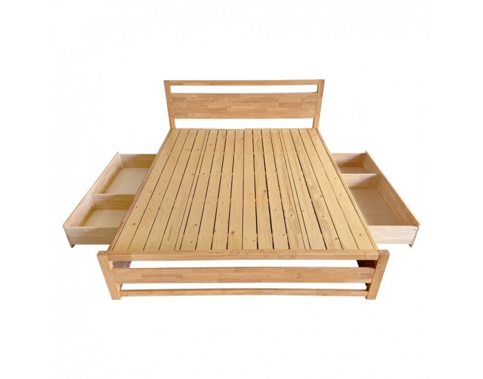 Manželská posteľ Sheila 180x200 cm - prírodná