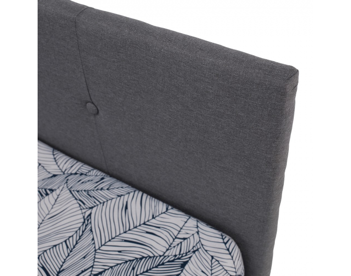 Jednolôžková posteľ (váľanda) s úložným priestorom Sherin 110 - sivá / vzor