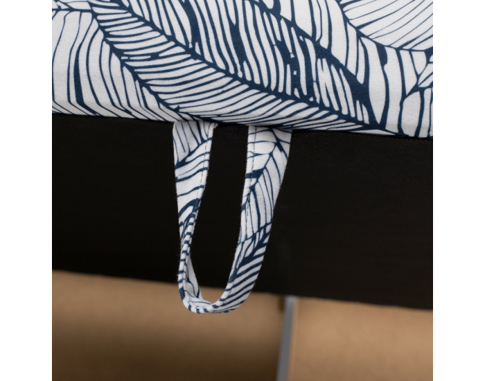 Jednolôžková posteľ (váľanda) s úložným priestorom Sherin 110 - sivá / vzor