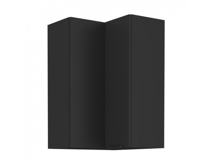 Horná rohová kuchynská skrinka Siber 60x60 GN-90 2F - čierna