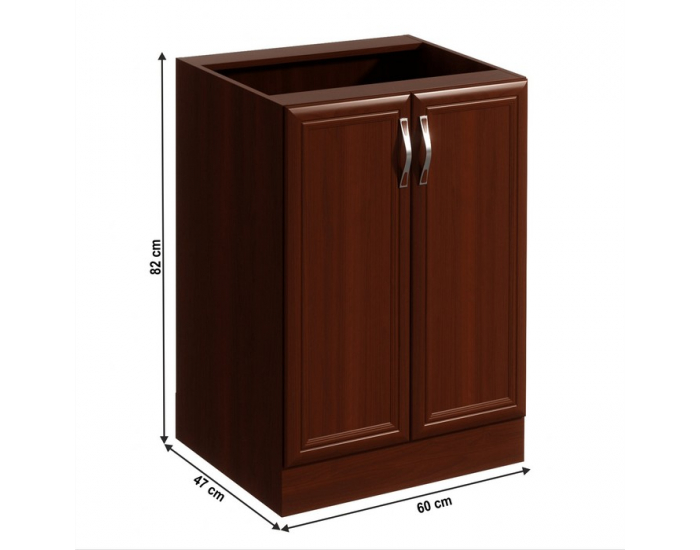 Dolná kuchynská skrinka Sicilia D60 2F - orech Milano