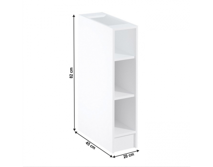 Dolná kuchynská skrinka Sicilia D20P - biela