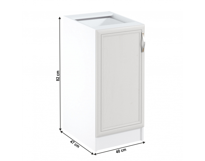 Dolná kuchynská skrinka Sicilia D40 L - biela / sosna Andersen