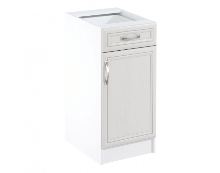 Dolná kuchynská skrinka Sicilia D40S1 P - biela / sosna Andersen