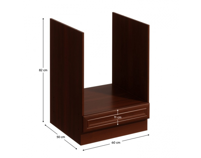 Dolná kuchynská skrinka na vstavané spotrebiče Sicilia D60ZK - orech Milano