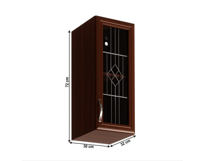 Horná kuchynská skrinka Sicilia G30S P - orech Milano