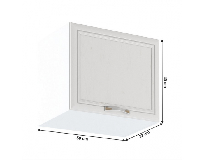 Horná kuchynská skrinka Sicilia G50K - biela / sosna Andersen