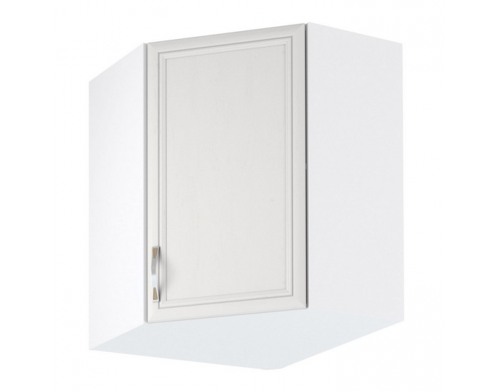 Horná rohová kuchynská skrinka Sicilia G60N - biela / sosna Andersen