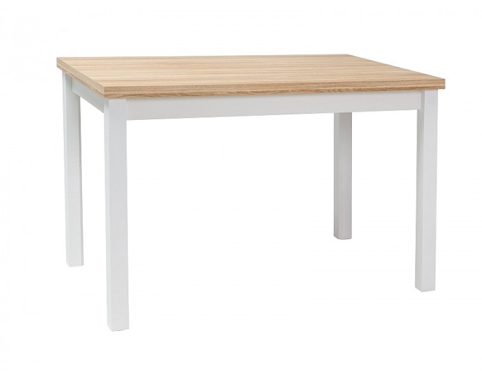 Jedálenský stôl Adam - dub / biela