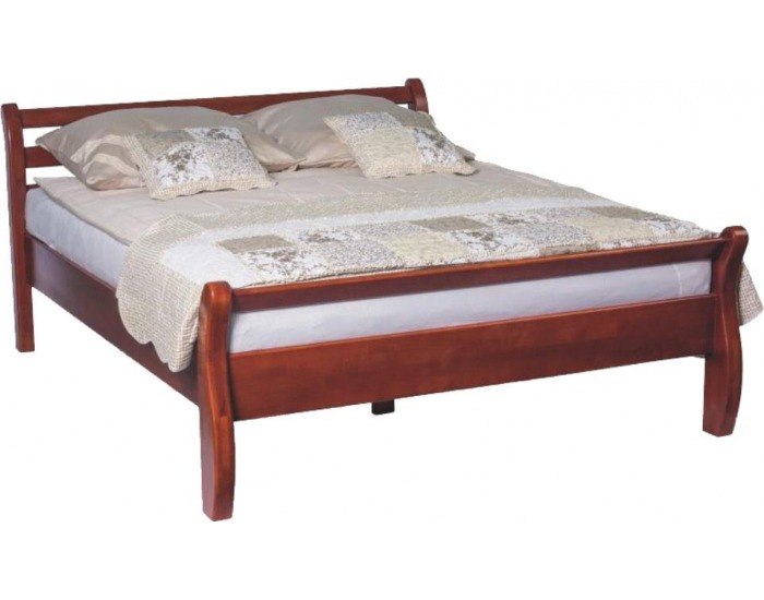 Rustikálna manželská posteľ s roštom Alfine 160 - čerešňa antická