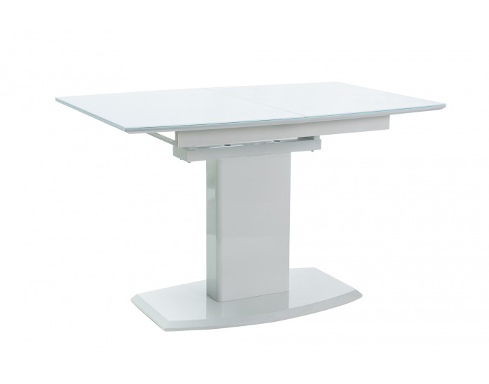 Rozkladací jedálenský stôl Austin - biela / biely lak