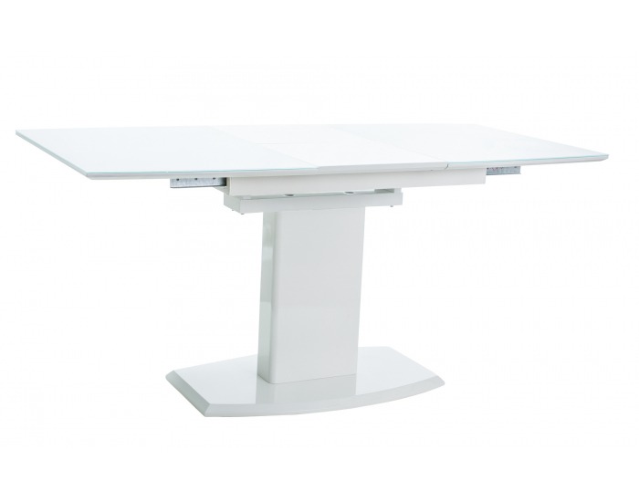 Rozkladací jedálenský stôl Austin - biela / biely lak