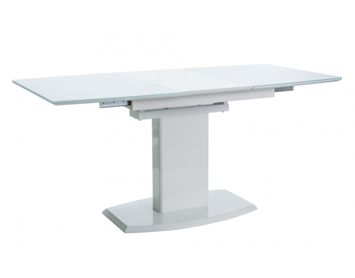 Rozkladací jedálenský stôl Austin - biela / biely lak
