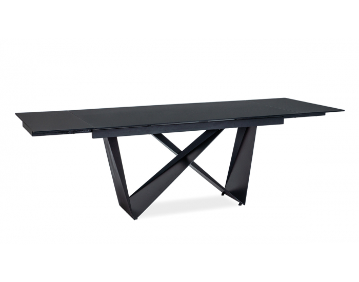 Rozkladací jedálenský stôl Cavalli I - čierna matná