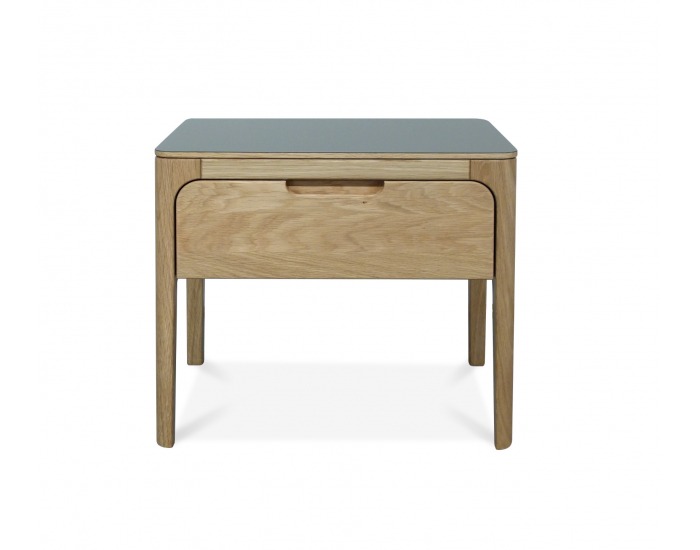 Nočný stolík Como - jadrový buk / fólia Fenix