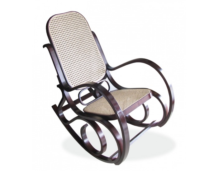 Rustikálne hojdacie kreslo Gordon - wenge