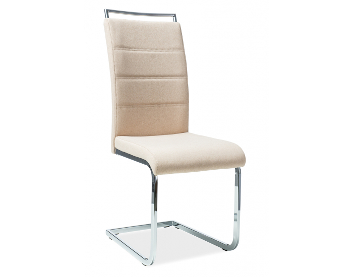 Jedálenská stolička H-441 - béžová / chróm