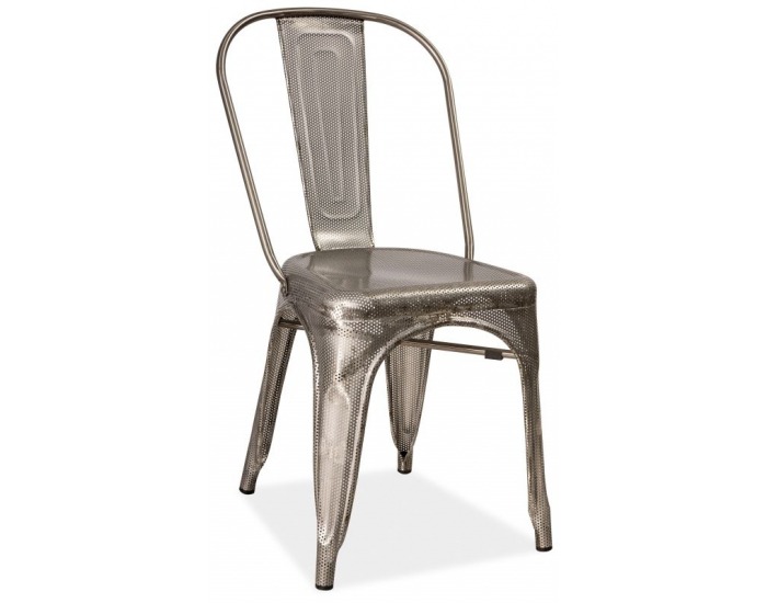 Jedálenská stolička Loft - perforovaný kov