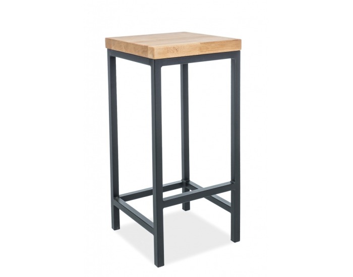 Barová stolička Metro - dub / čierna