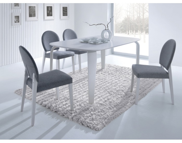 Jedálenský stôl Mezzo - biela