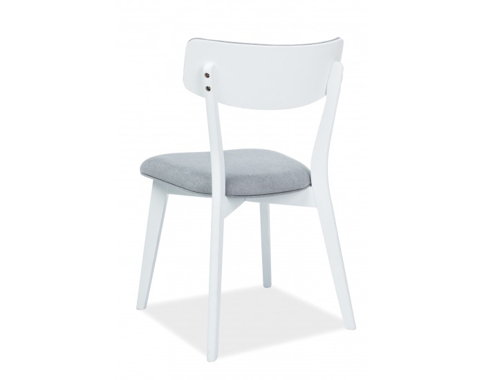 Jedálenská stolička MR-SC - sivá / biela