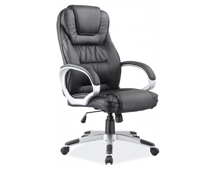 Kancelárske kreslo s podrúčkami Q-031 - čierna