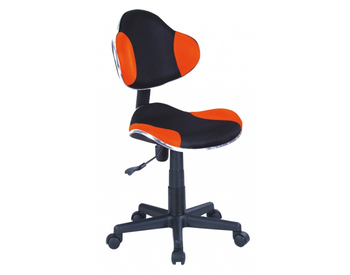 Kancelárska stolička Q-G2 - oranžová / čierna