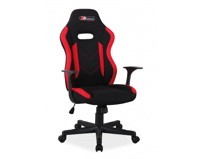 Kancelárska stolička s podrúčkami Rapid - čierna / červená