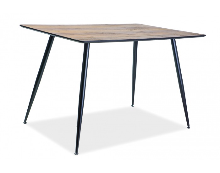 Jedálenský stôl Remus - orech / čierna matná