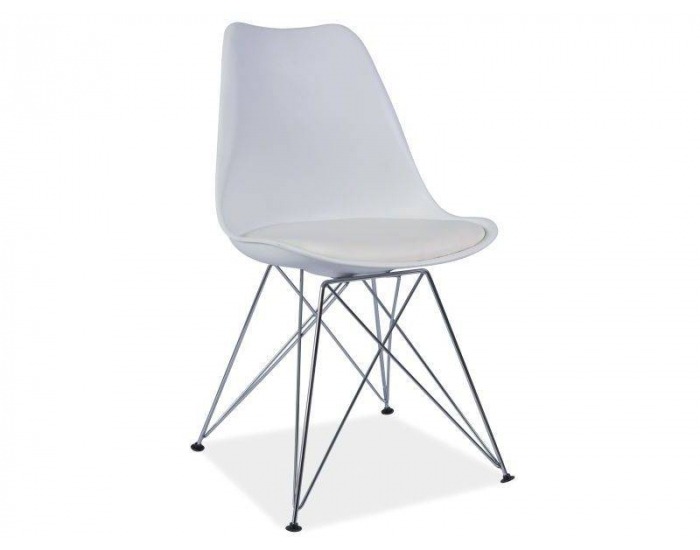 Jedálenská stolička Tim - biela