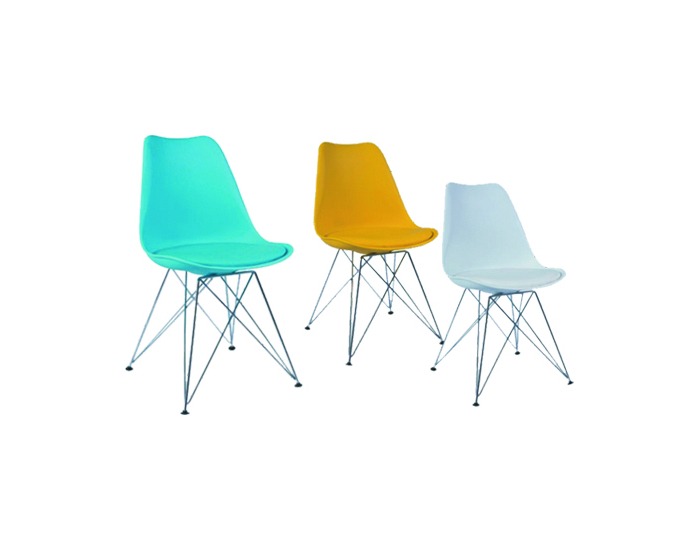 Jedálenská stolička Tim - žltá