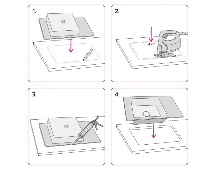 Granitový kuchynský drez so sifónom Siven 20 80x49 cm - grafit