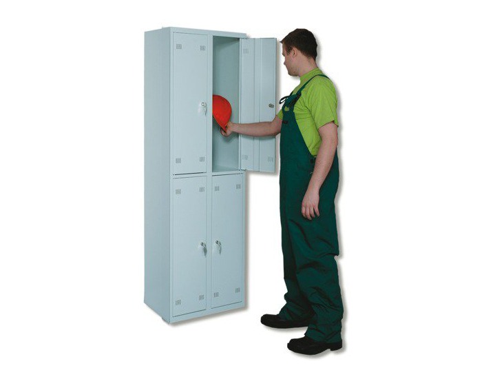 Boxová šatňová skriňa SK300-004 - svetlosivá