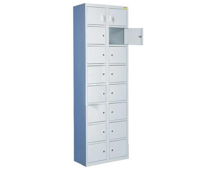 Boxová šatňová skriňa SK300-016 - svetlosivá