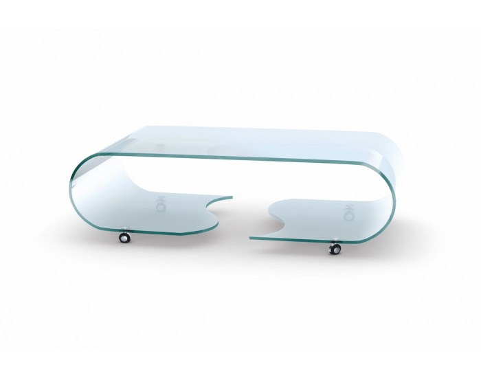 Sklenený konferenčný stolík Penelope - priehľadná