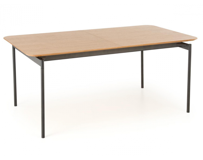 Rozkladací jedálenský stôl Smart - dub prírodný / čierna