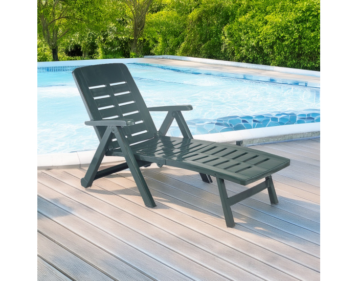 Záhradné lehátko Smerdo - zelená