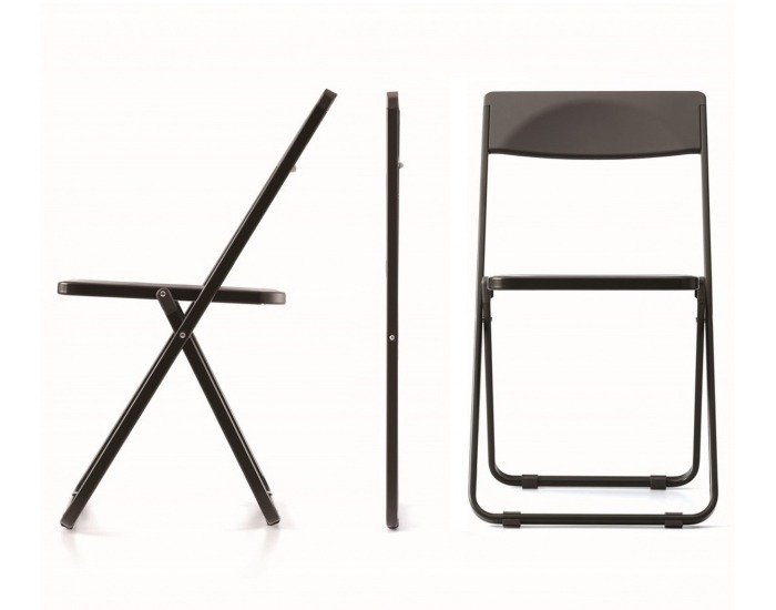 Skladacia stolička Smily - hnedá