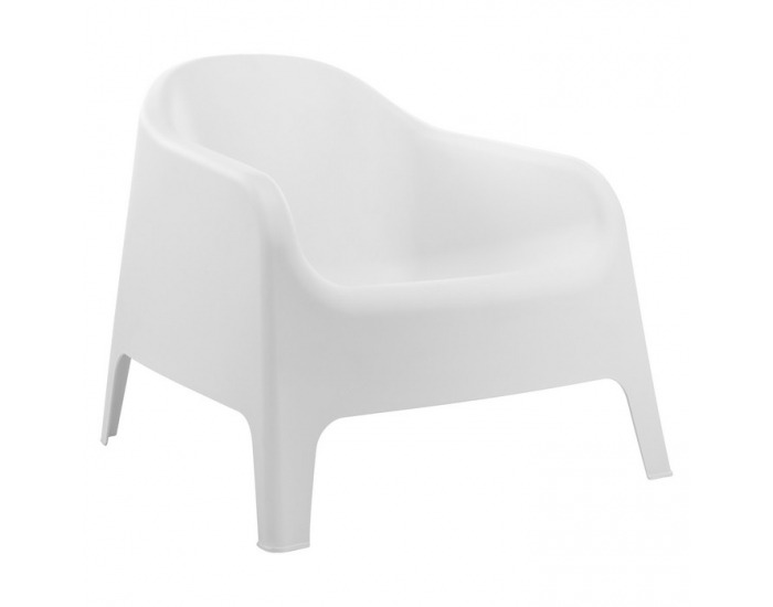 Záhradné stohovateľné kreslo Sokra New - biela